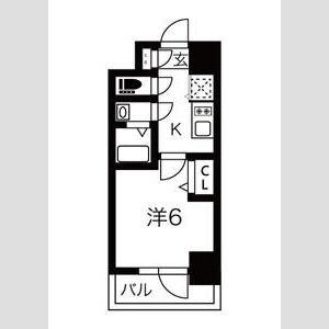 エスリードレジデンス大阪福島フロントの間取り図