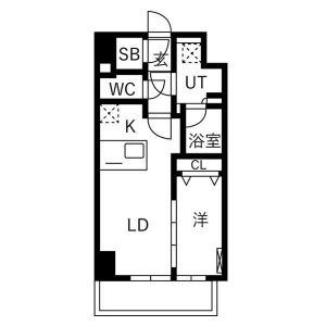 アーバス天満橋の間取り図