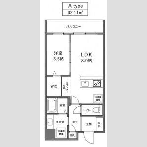 エスリードレジデンスザ・グラン大阪福島アクシスの間取り図