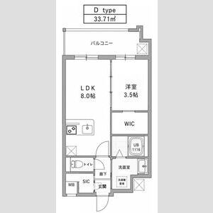 エスリードレジデンスザ・グラン大阪福島アクシスの間取り図
