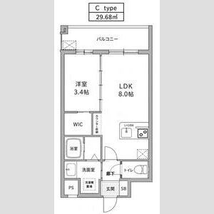 エスリードレジデンスザ・グラン大阪福島アクシスの間取り図