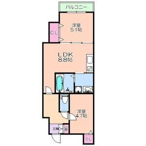 荒本フラワーレジデンスの間取り図