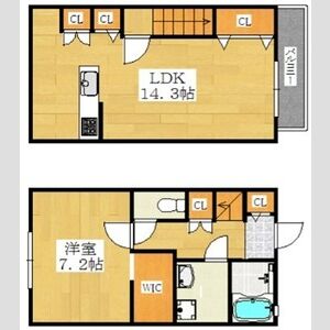 カシーナテラス関茶屋の間取り図