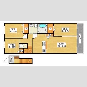 ハイムメゾン浜寺元町の間取り図