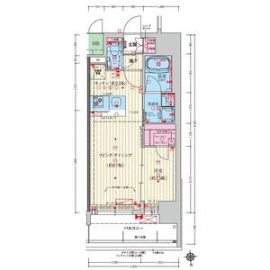 グランドファースト大阪福島の間取り図