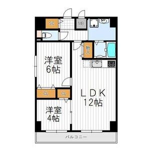 ベルビオラ阿倍野の間取り図