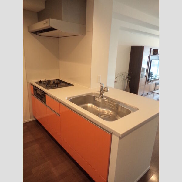 キッチン (3口コンロシステムキッチンです!)