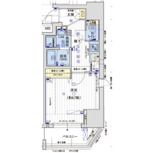 アクアプレイス江戸堀の間取り図