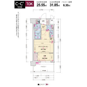 ソルテラス京都勧進橋PARK SIDEの間取り図