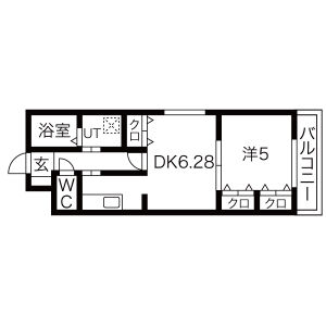 アヴァンス深江橋Bの間取り図