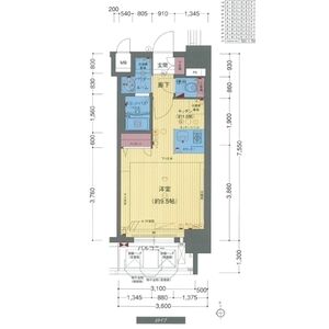 プレサンス新大阪クレスタの間取り図