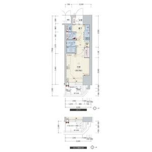プレサンス心斎橋ラヴィの間取り図