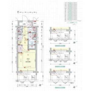 プレサンス北堀江の間取り図