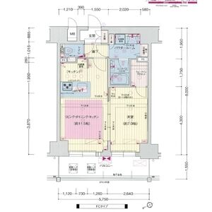 プレサンス THE 神戸の間取り図