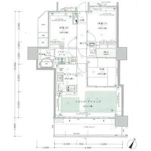 シティタワー大阪福島の間取り図