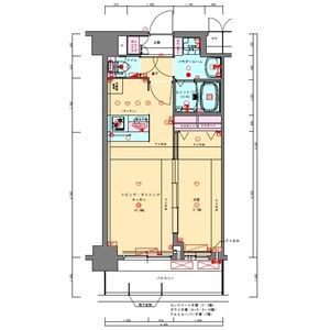 プレサンス兵庫ヴィアーレの間取り図