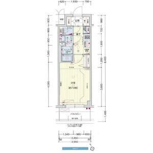 プレサンス難波フィールドの間取り図