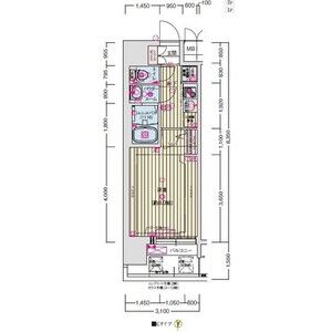 プレサンスNEO大和田STATIONベゼルの間取り図