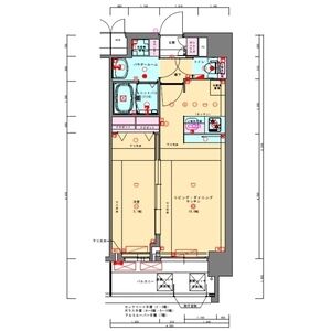 プレサンス兵庫ヴィアーレの間取り図