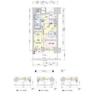 プレサンスジェネ新神戸ステーションフロントの間取り図