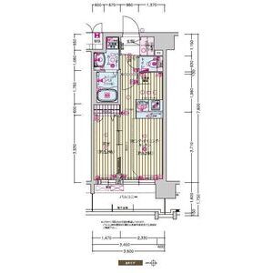 プレサンスTHE KYOTO 新町通の間取り図
