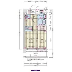 プレサンス尼崎アルモナの間取り図