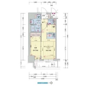 プレサンス梅田東グラッドの間取り図