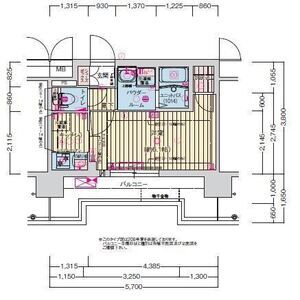 プレサンス東三国エンブレイスの間取り図