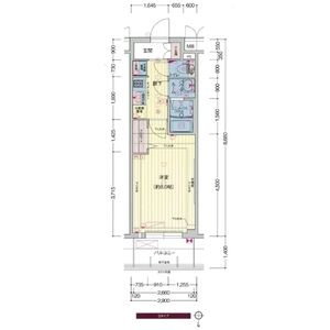 プレサンス心斎橋ソレイユの間取り図