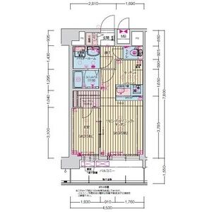 プレサンス長田レジェールの間取り図