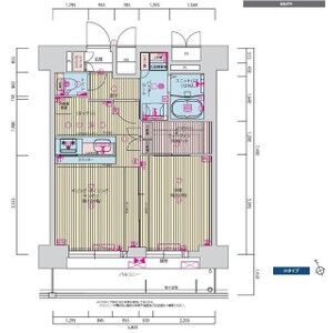 プレサンス九条グランデリーヴの間取り図