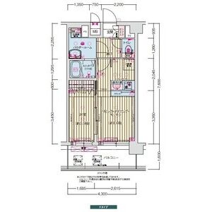 プレサンス京橋GREEN YARDアルミラの間取り図