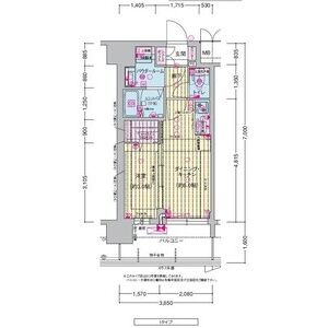 プレサンス東淀川駅前プローシェの間取り図