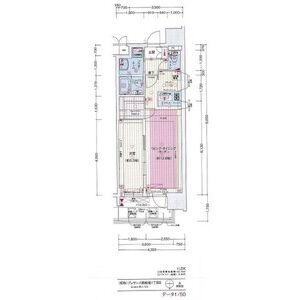 プレサンス心斎橋ニストの間取り図