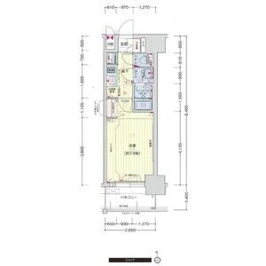 プレサンス玉造ザ・ライブの間取り図