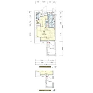プレサンス上町台クレストの間取り図