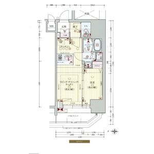 プレサンス北浜オリジンの間取り図