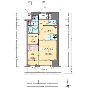 プレサンスNEO九条ディアシスの間取り図