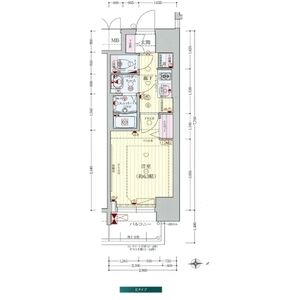 プレサンス大手前ピリオドの間取り図