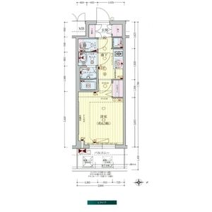 プレサンス大手前ピリオドの間取り図