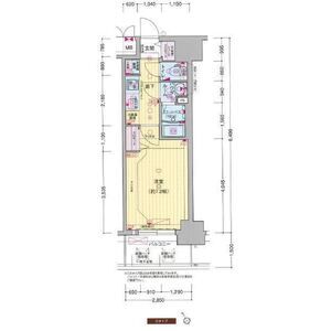 プレサンス大国町ラヴェニールの間取り図