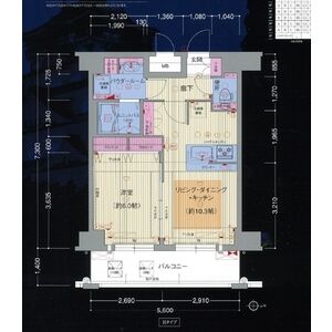 プレサンス大阪城公園パークプレイスの間取り図