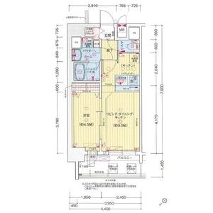 プレサンス朝潮橋ベイ・ブリーズの間取り図