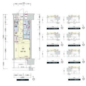 プレサンス玉造駅前の間取り図