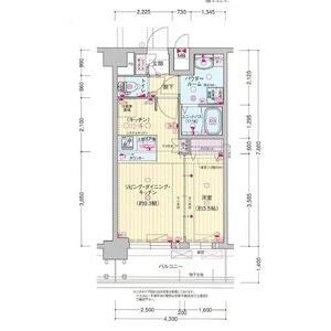プレサンス野江内代ペルティエの間取り図
