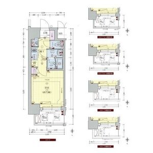 プレサンス玉造駅前ルージュの間取り図