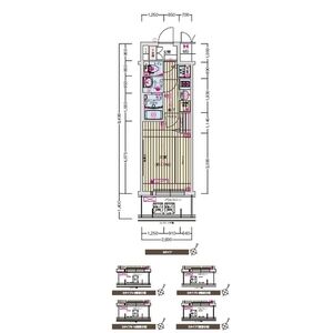 プレサンス三宮ポルトの間取り図
