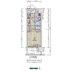 プレサンス大阪都島エレナードの間取り図