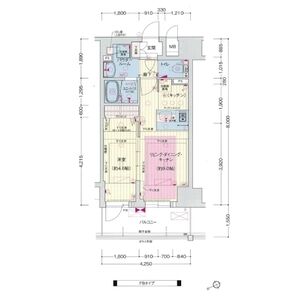 プレサンス THE 神戸の間取り図