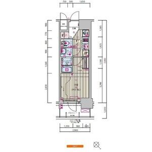 プレサンス天王寺ノースヴィアーレの間取り図